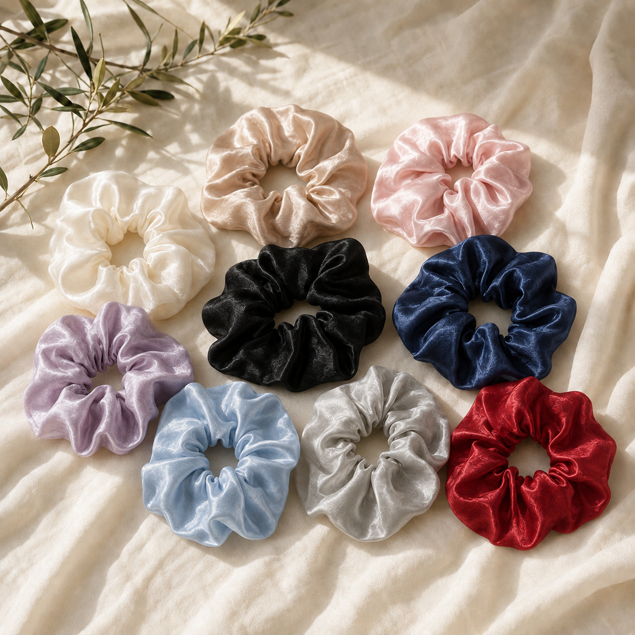 The LUNELLE Pure Silk Scrunchie