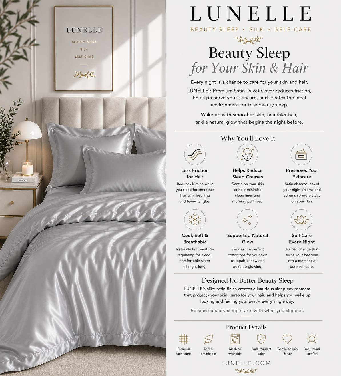 The Premium silk Bedding Set