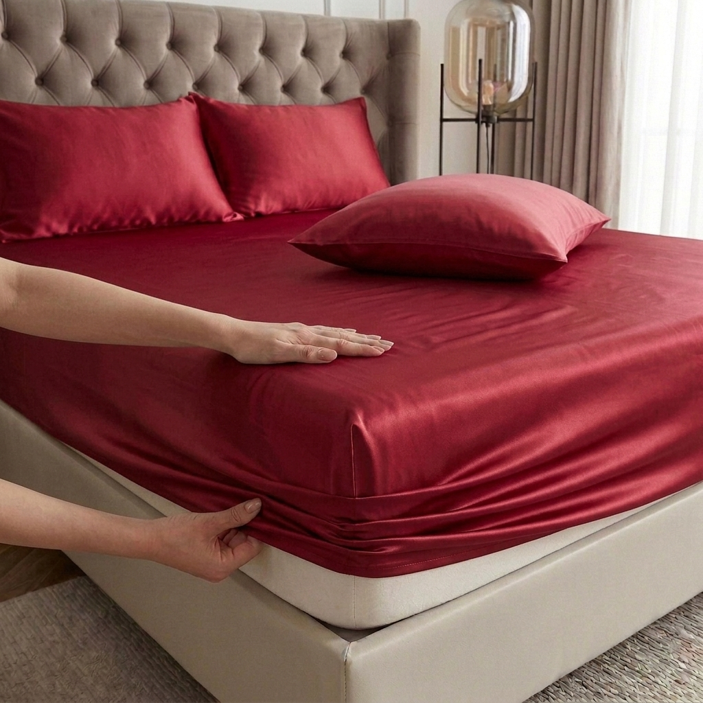 Premium satin Fitted Sheet