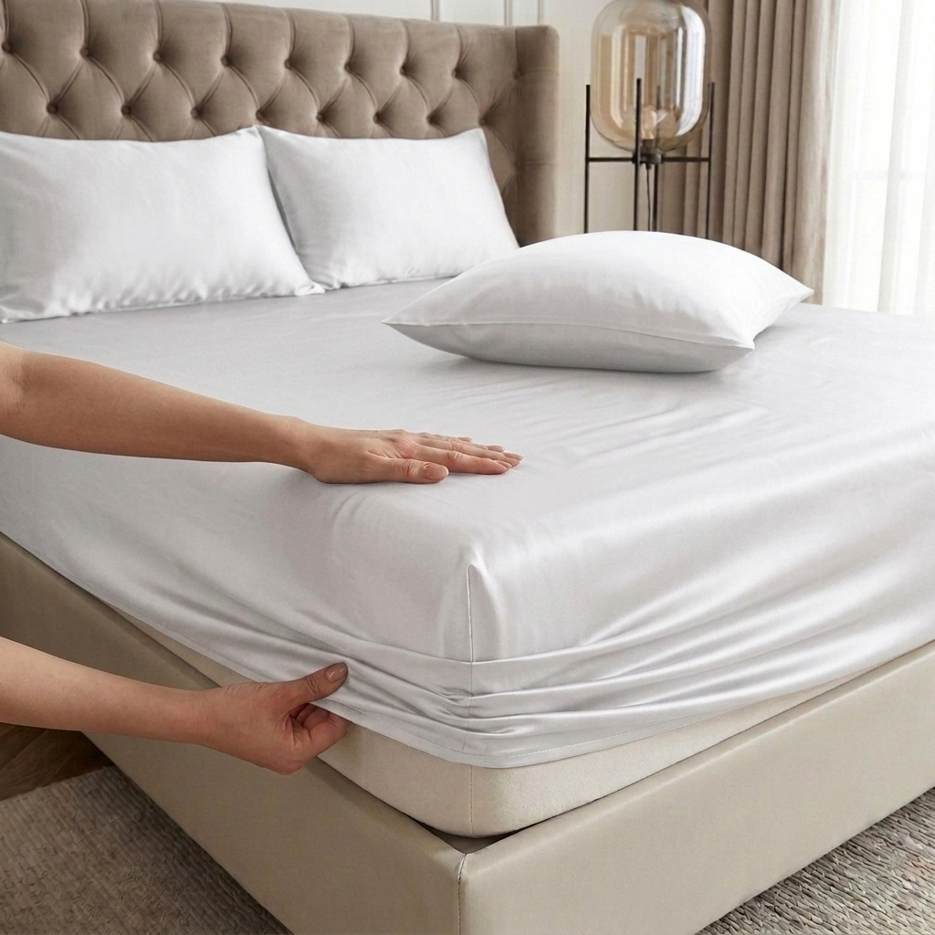Premium satin Fitted Sheet