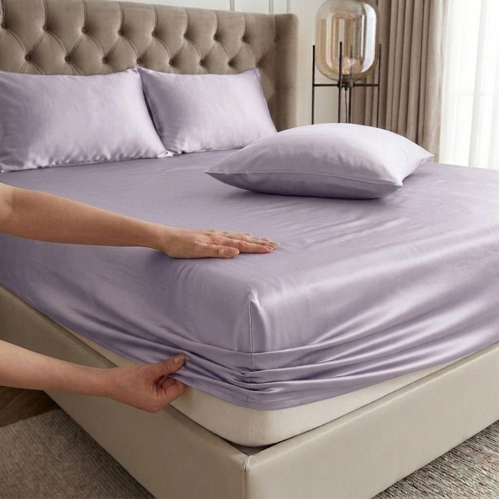 Premium satin Fitted Sheet