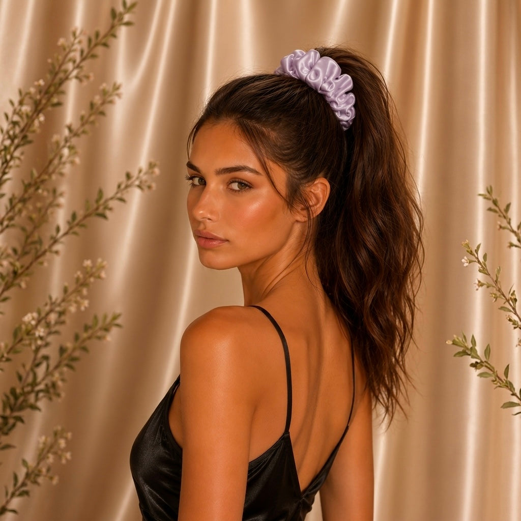 The LUNELLE Pure Silk Scrunchie