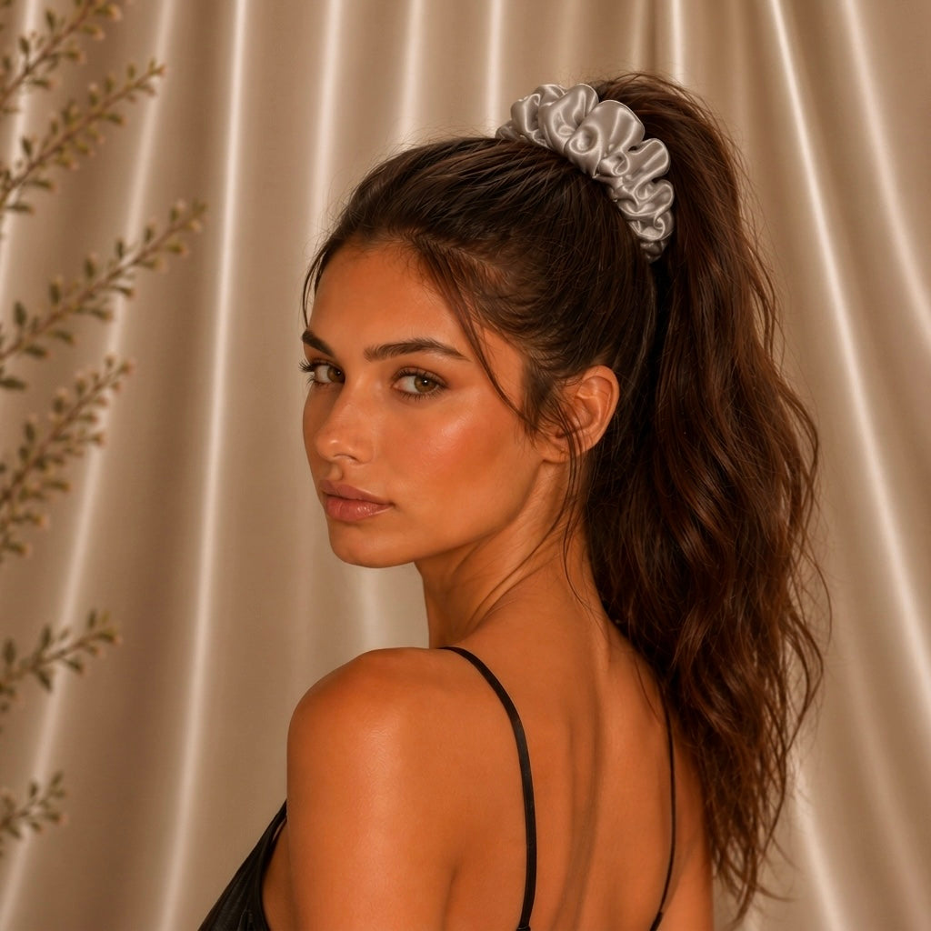 The LUNELLE Pure Silk Scrunchie