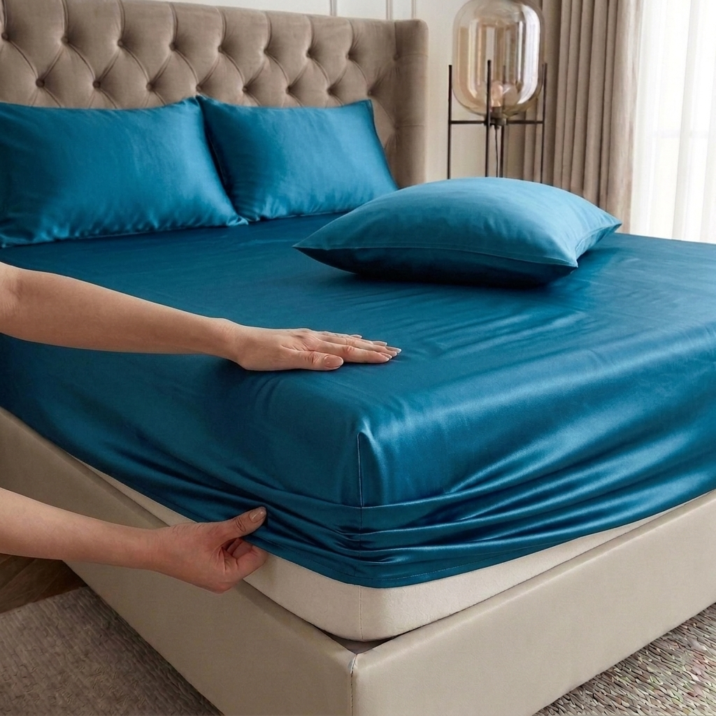 Premium satin Fitted Sheet