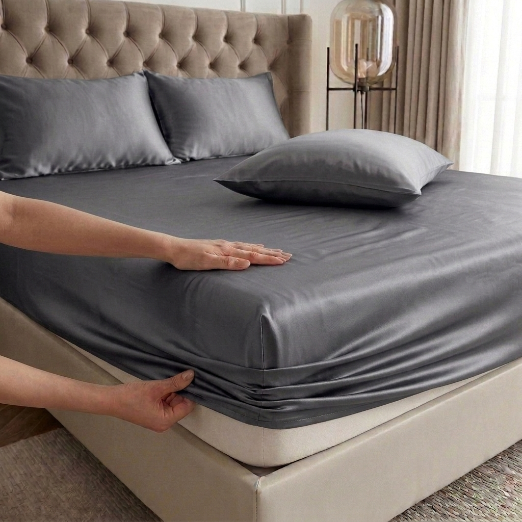 Premium satin Fitted Sheet