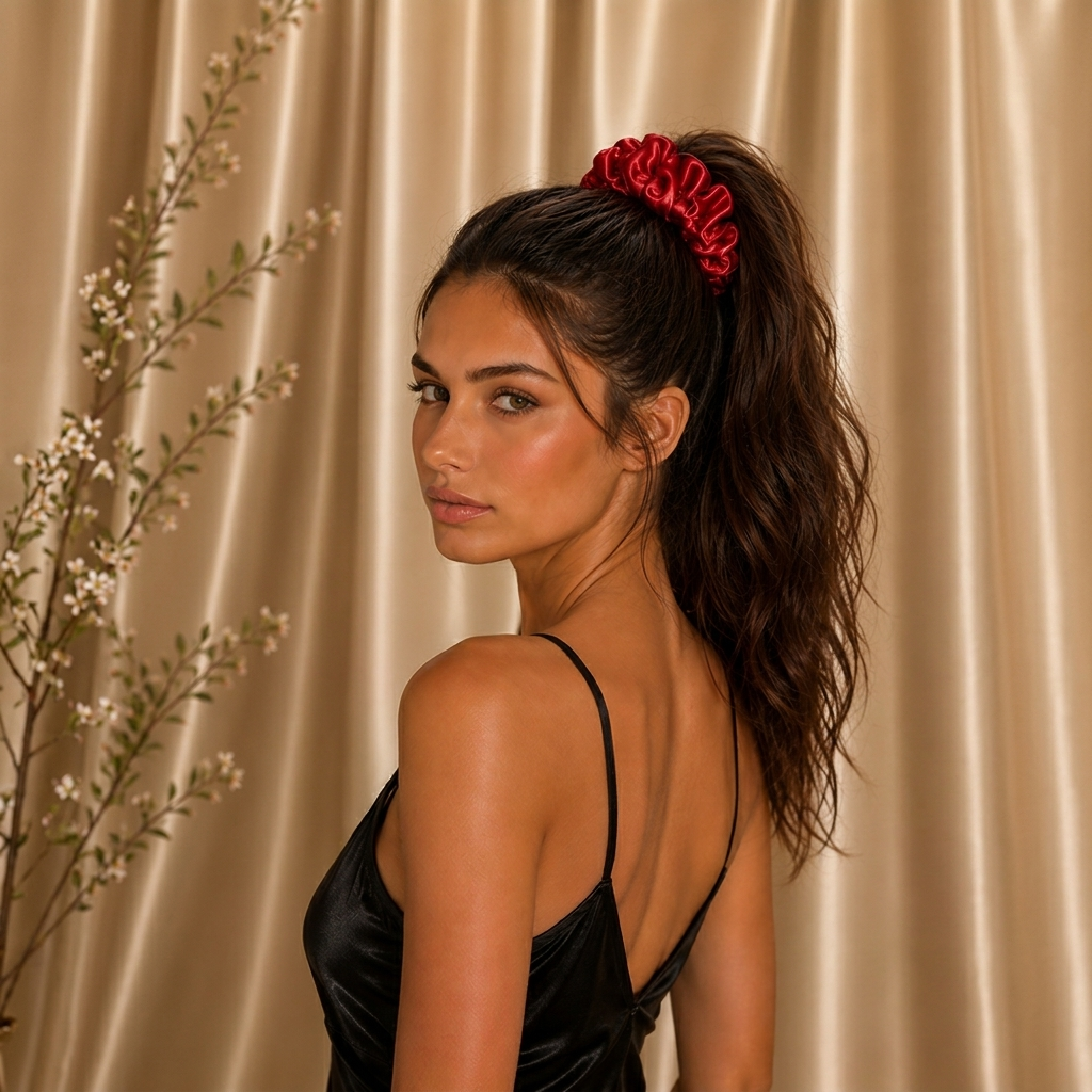 The LUNELLE Pure Silk Scrunchie