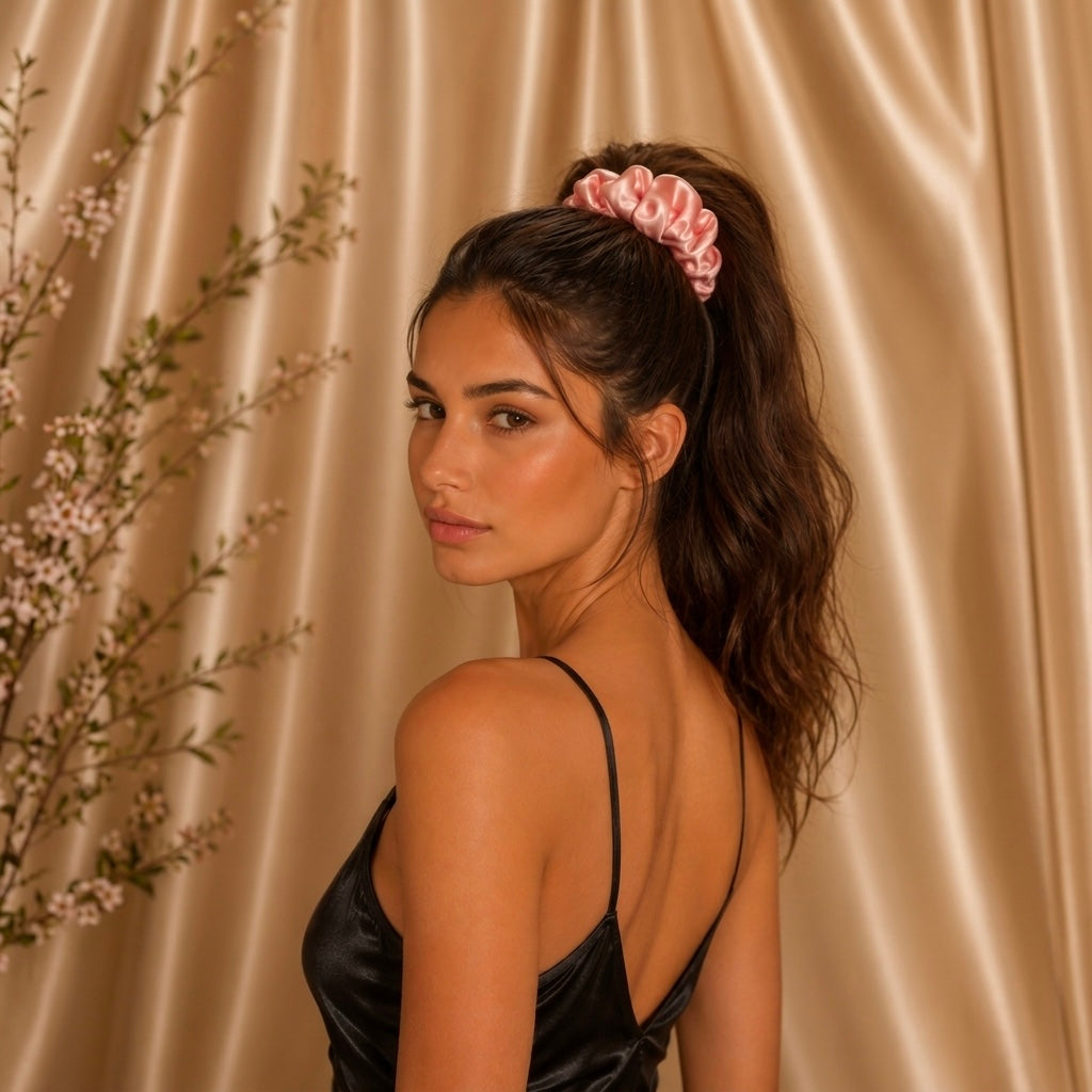 The LUNELLE Pure Silk Scrunchie