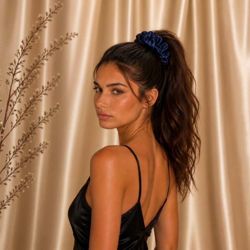 The LUNELLE Pure Silk Scrunchie