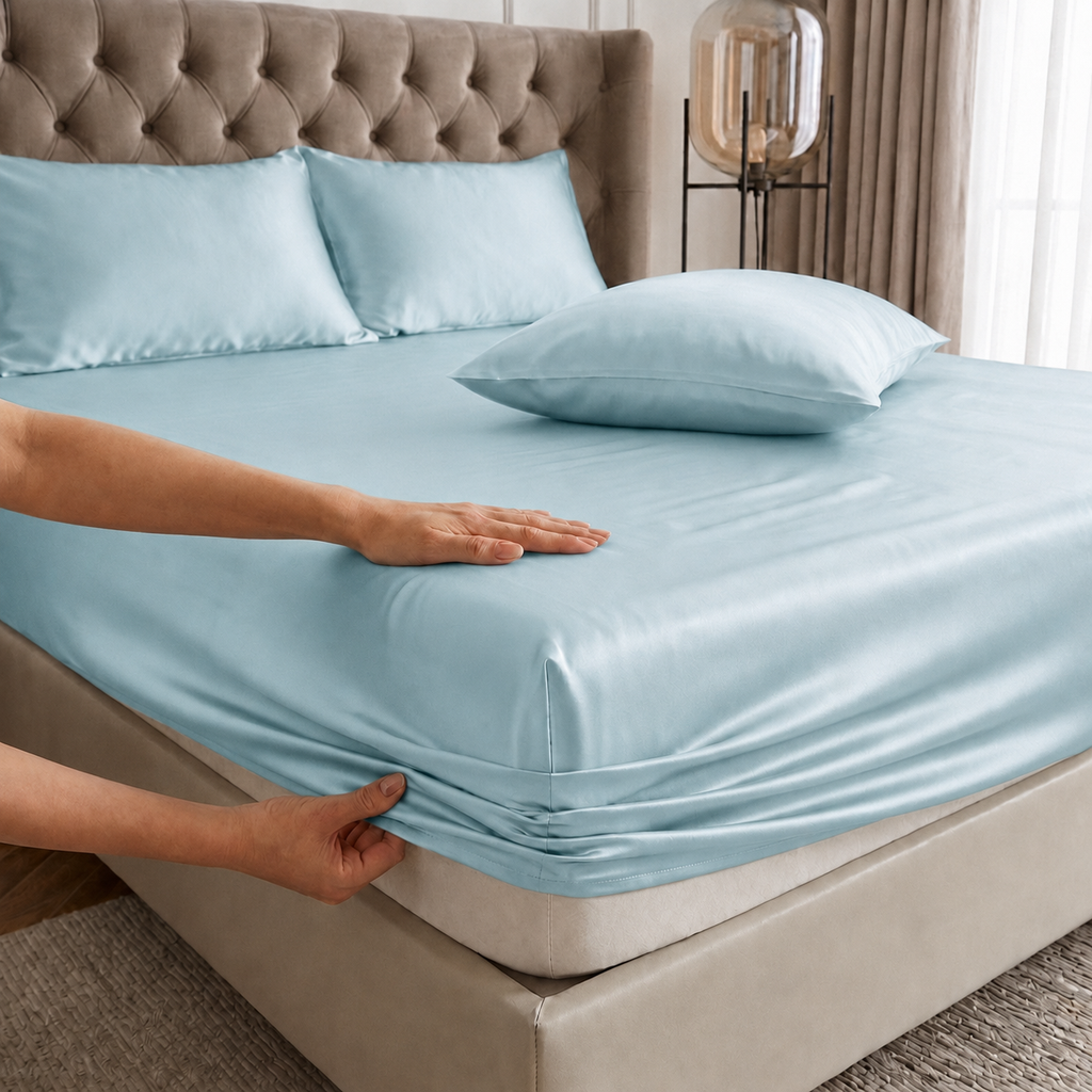 Premium satin Fitted Sheet